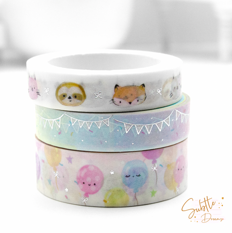 Celebrate every tiny victory, hand painted washi