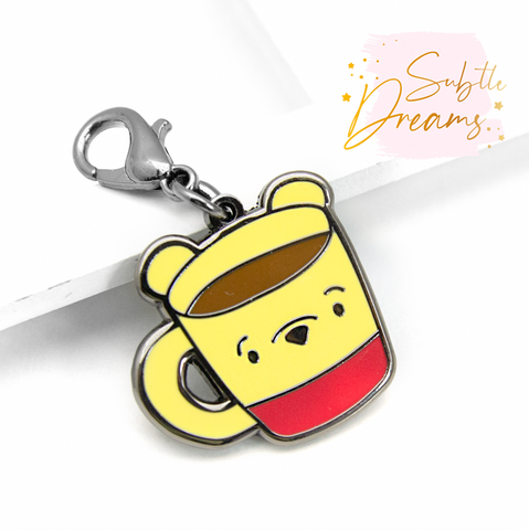 Pooh bear cup charms