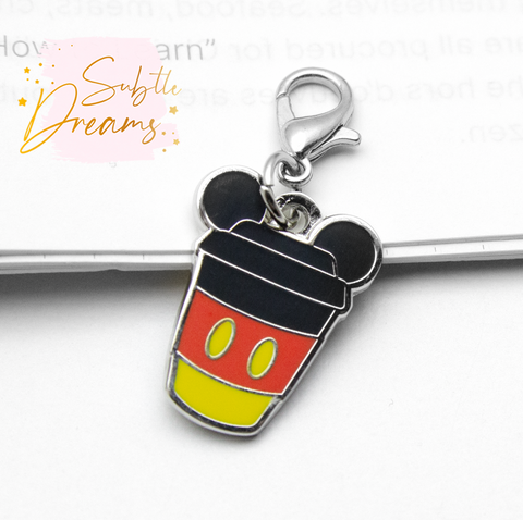 Mickey to go cup charms