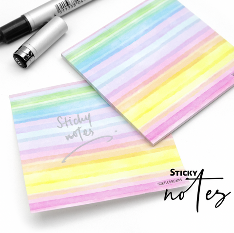 Rainbow sticky notes