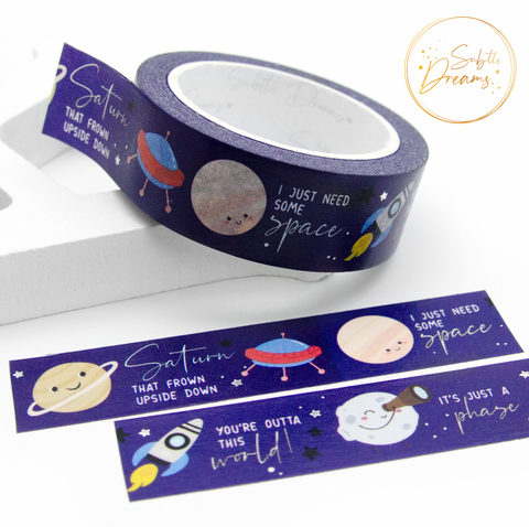 I just need some space, puns washi