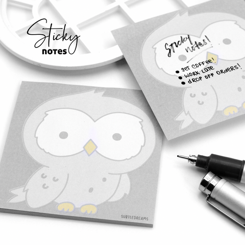 Adopt a hedwig for the journey home, sticky notes