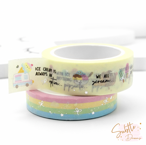 We all scream for ice cream washi - LOW STOCK!