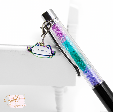 Kitty in space crystal pen charm | LIMITED STOCK!