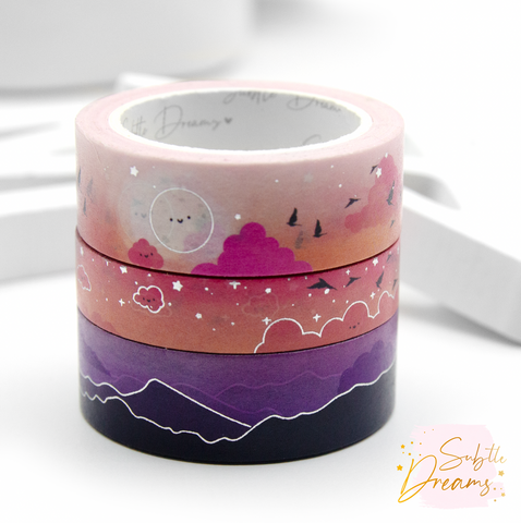 Sweet Dreams Washi Tape, Creative Tape, Reusable Tape, Celestial Washi Tape