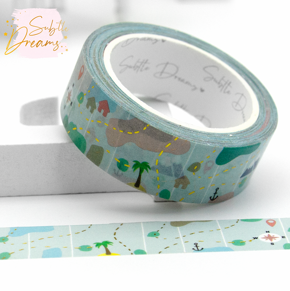 Oh, the places you'll go, map travel washi