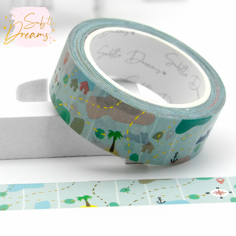 Oh, the places you'll go, map travel washi