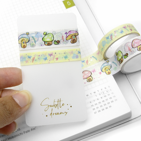 Wild n free mushroom washi samples- Limit 2/order