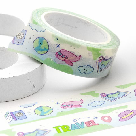 Around the world, travel washi
