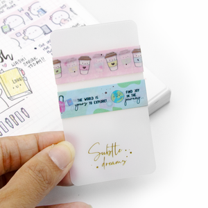 Travel, to go cups washi samples- Limit 2/order