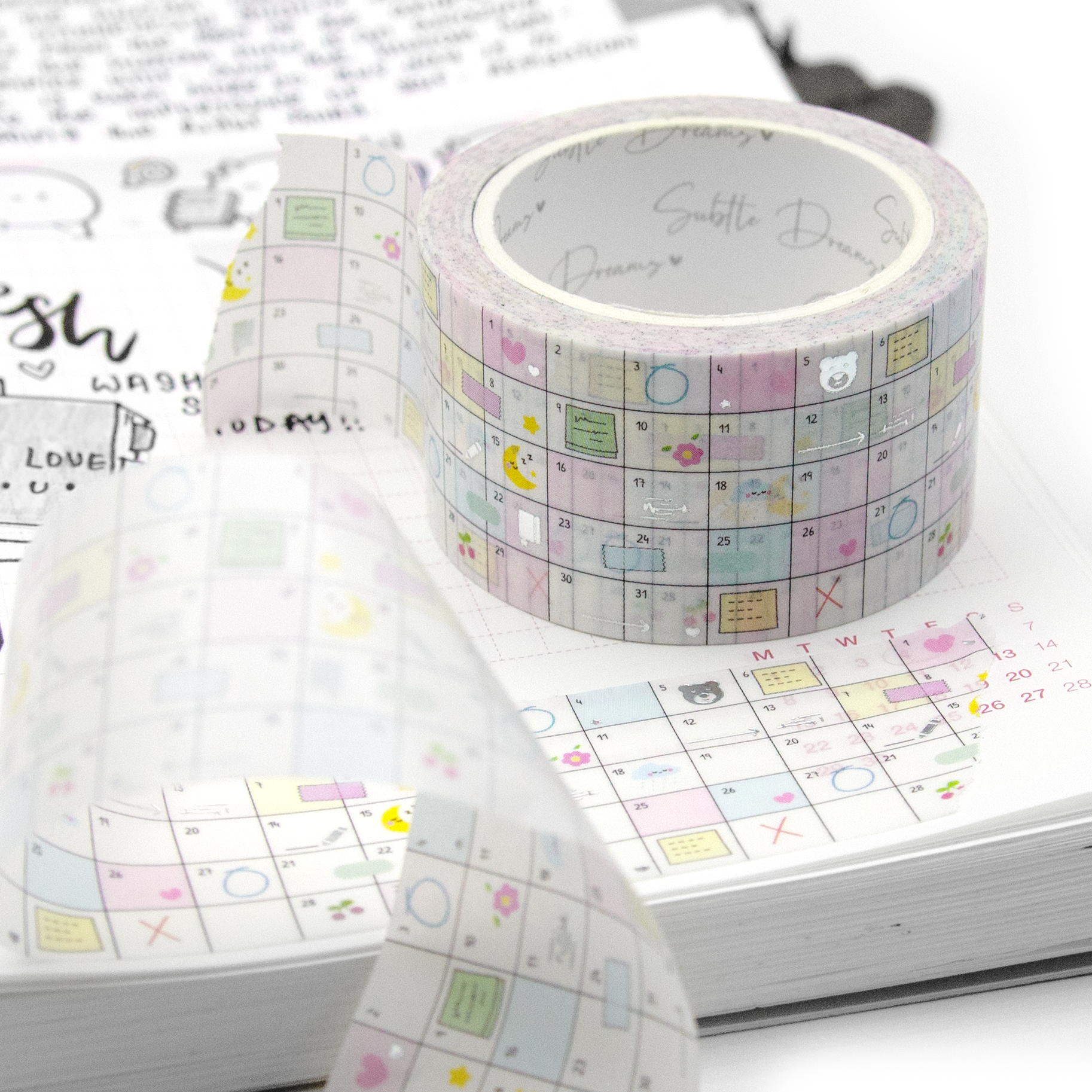 Planner girl grid washi, planner tape, wide washi
