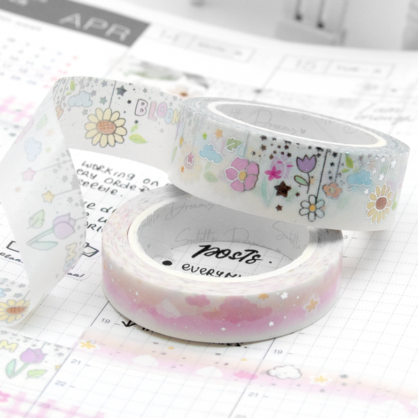 Bloom, floral dangle washi