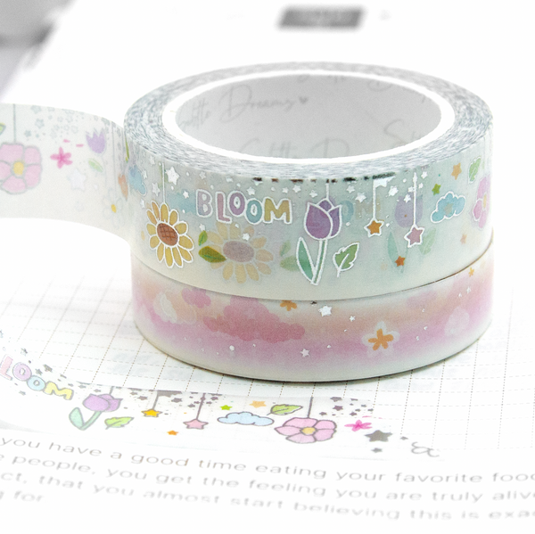 Bloom, floral dangle washi