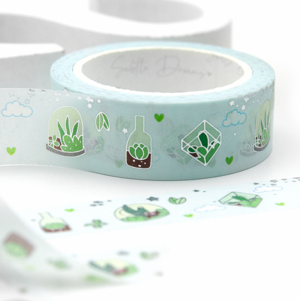 Delicate balance of nature, terrariums washi, plant lover