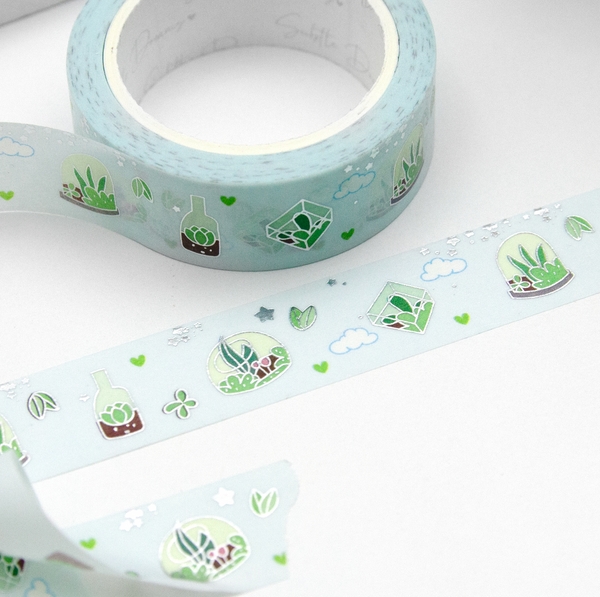 Delicate balance of nature, terrariums washi, plant lover