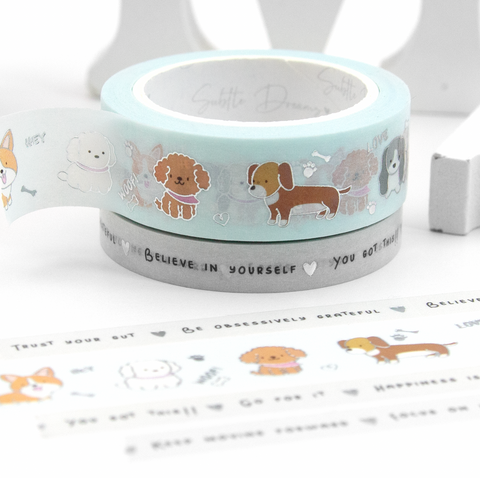 Puppy love washi, dog washi