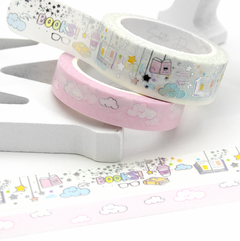 Books dangle washi