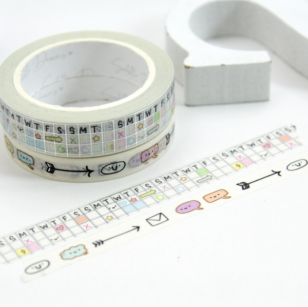 Notes to self, calendar washi