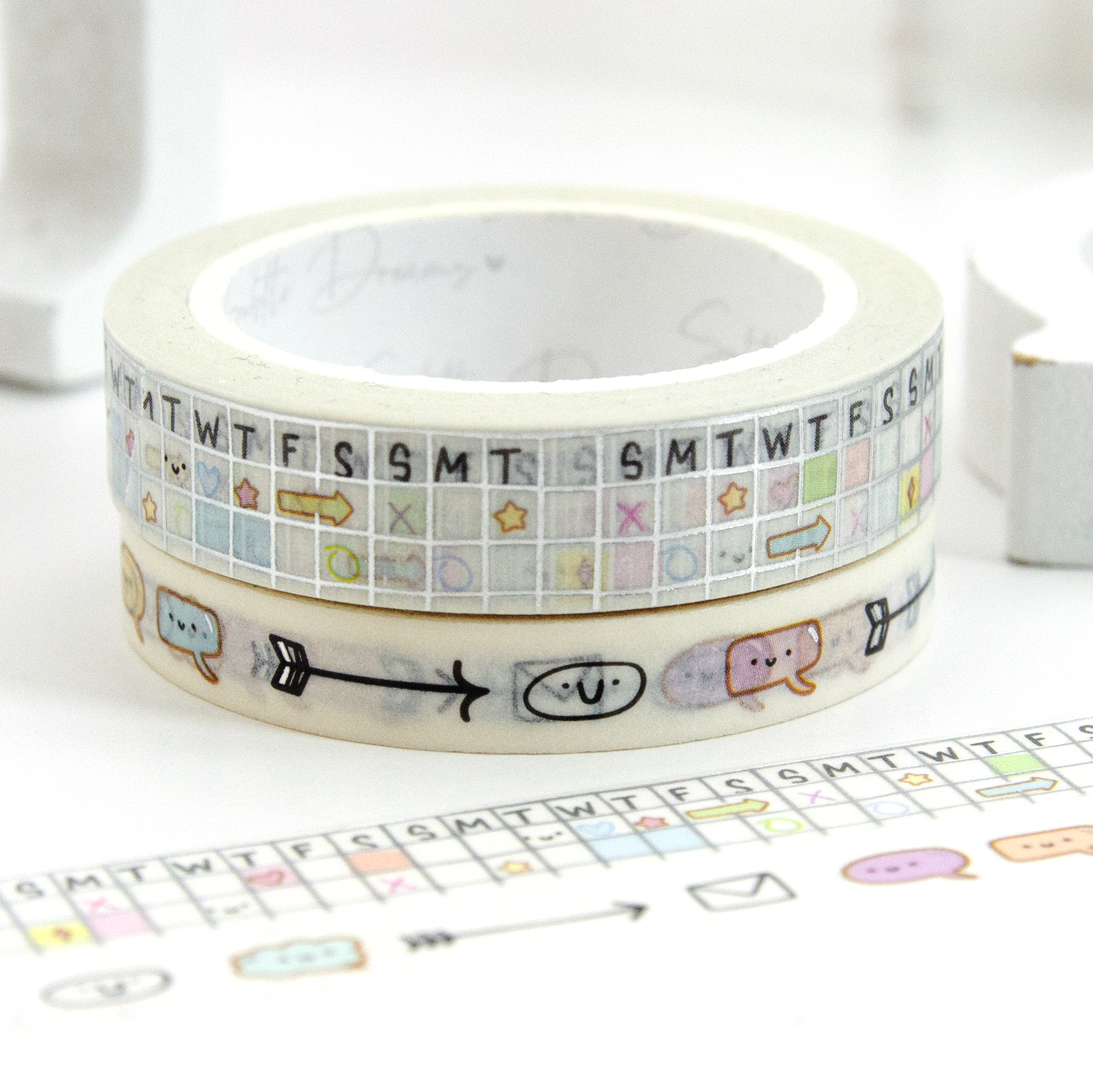 Notes to self, calendar washi