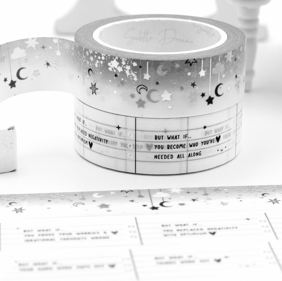 Motivational quotes washi Vol.10, dangle washi, nightfall – Subtle ...