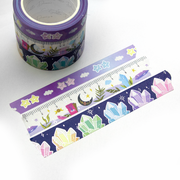 Crystal sparkle washi, Crystal queen, ruler
