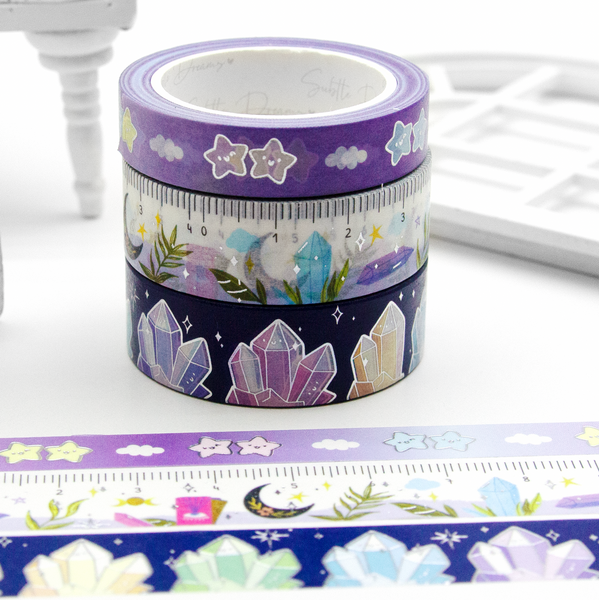 Crystal sparkle washi, Crystal queen, ruler