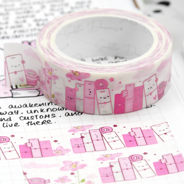 Planner stack, planner girl's washi Vol.11, barbie pink