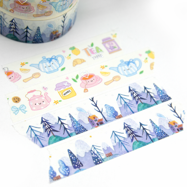 Cozy vibes only washi, tea lover