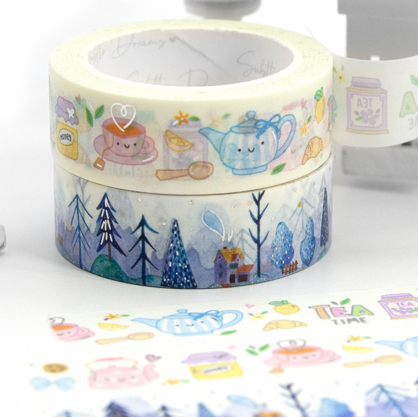 Cozy vibes only washi, tea lover