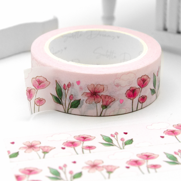 Freshly picked floral vibes washi, hand painted