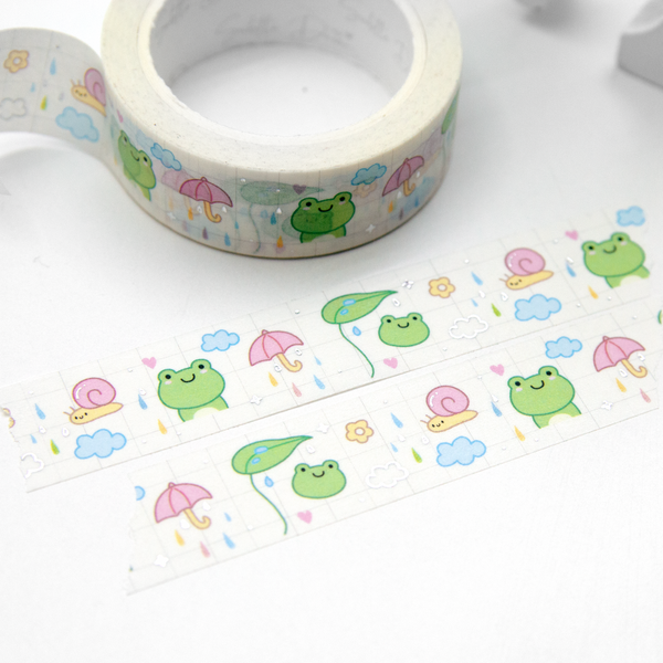 Froggy in the rain washi, snail, rainy days