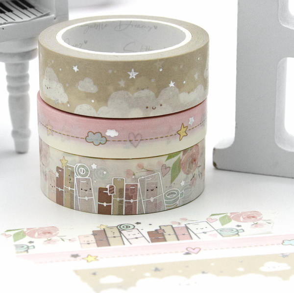 Planner stack, planner girl's washi Vol.12, cotton fantasy