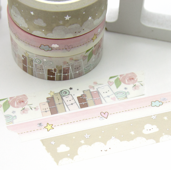 Planner stack, planner girl's washi Vol.12, cotton fantasy