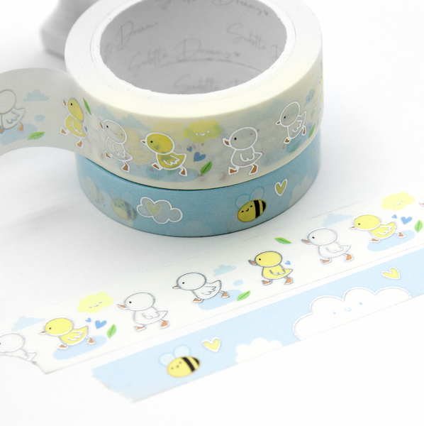 Quackin’ into brighter days, ducks planner washi tape
