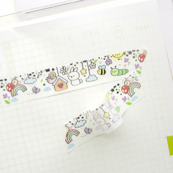 Fresh 'n' flowy spring dangle washi