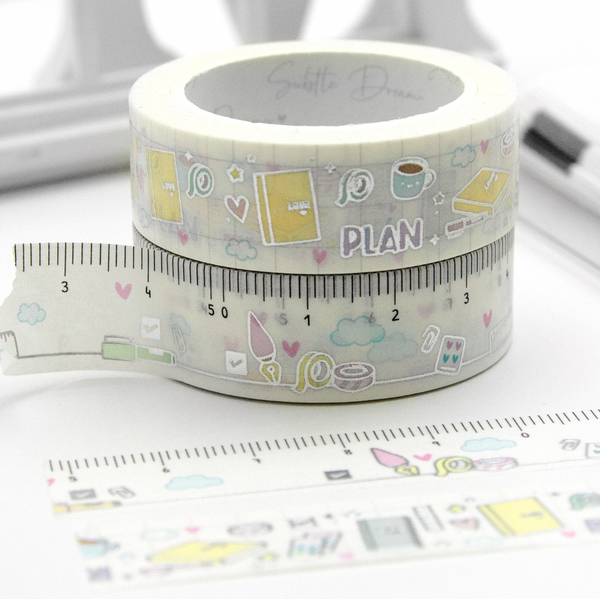 Hobonichi lovers ruler washi tape, hobonichi cousin planner, hobonichi weeks