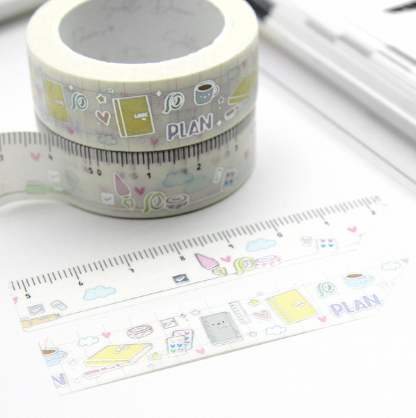 Hobonichi lovers ruler washi tape, hobonichi cousin planner, hobonichi weeks
