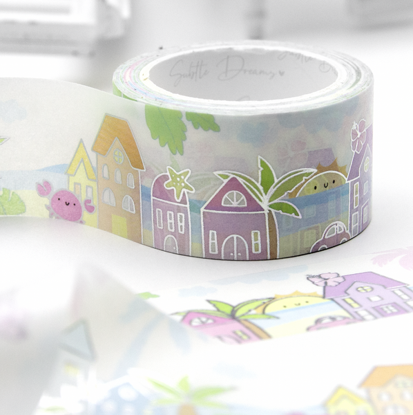 Summer houses, planner tape, wide washi, Vol.5- Limit 1/order