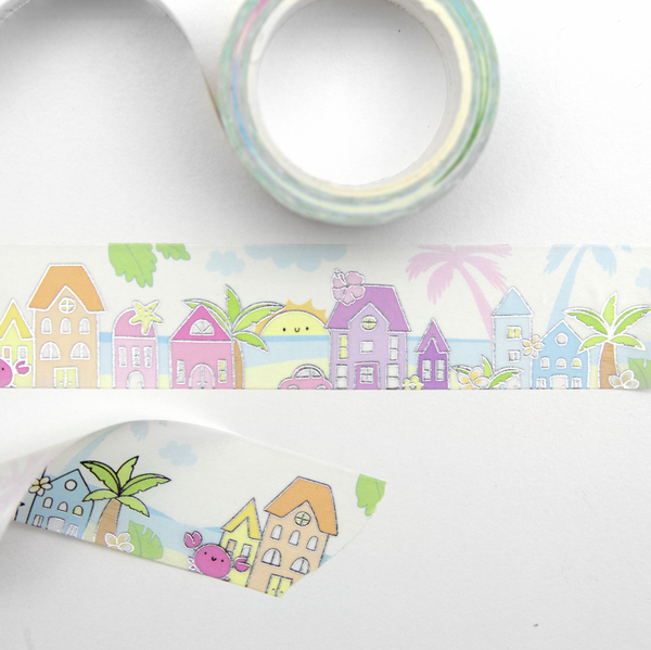 Summer houses, planner tape, wide washi, Vol.5- Limit 1/order