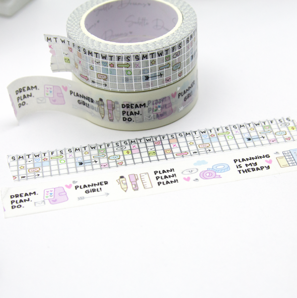 Planning is my therapy, calendar washi tape