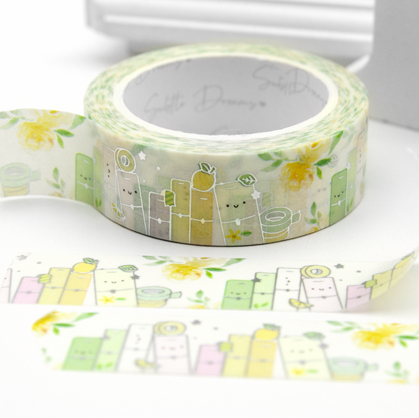 Planner stack lemon washi, planner girl's washi Vol.17