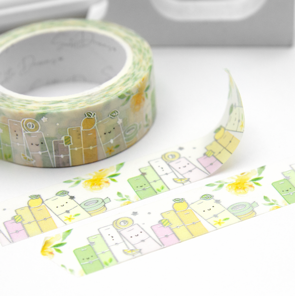 Planner stack lemon washi, planner girl's washi Vol.17