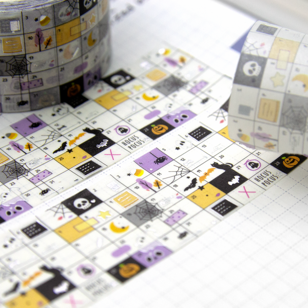 Hocus pocus, grid washi Vol.5, halloween wide washi- Limit 1/order