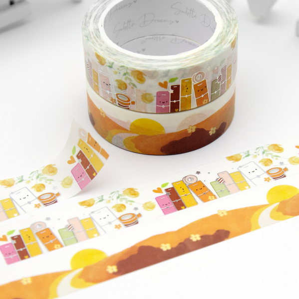 Planner stack, planner girl's washi Vol.19, amber cashmere planner washi