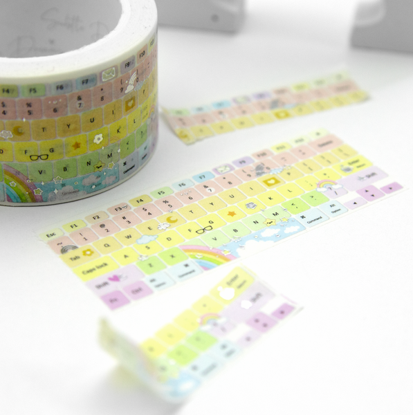 Keyboard washi Vol.3, rainbows wide washi, Limit 2/order