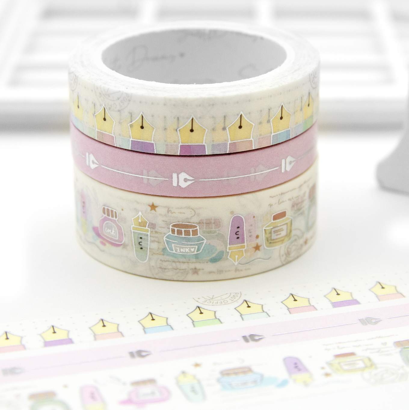 A stroke of magic, fountain pen and ink washi tape – Subtle Dreams Co