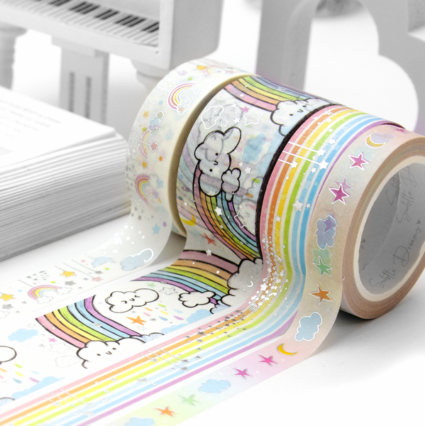 Rainbow sparkle washi bundle | LIMITED STOCK!-10%off