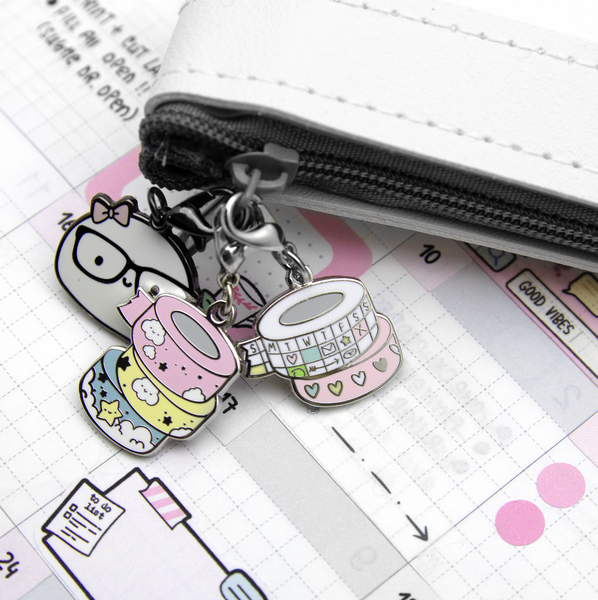 Planner grid calendar washi charm