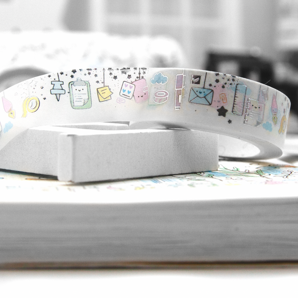 Stationery dangle washi, planner girl