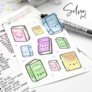 Everyday Magic, hand sketched books stickers